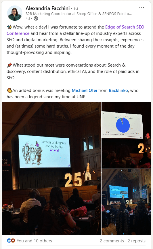 Attendee review