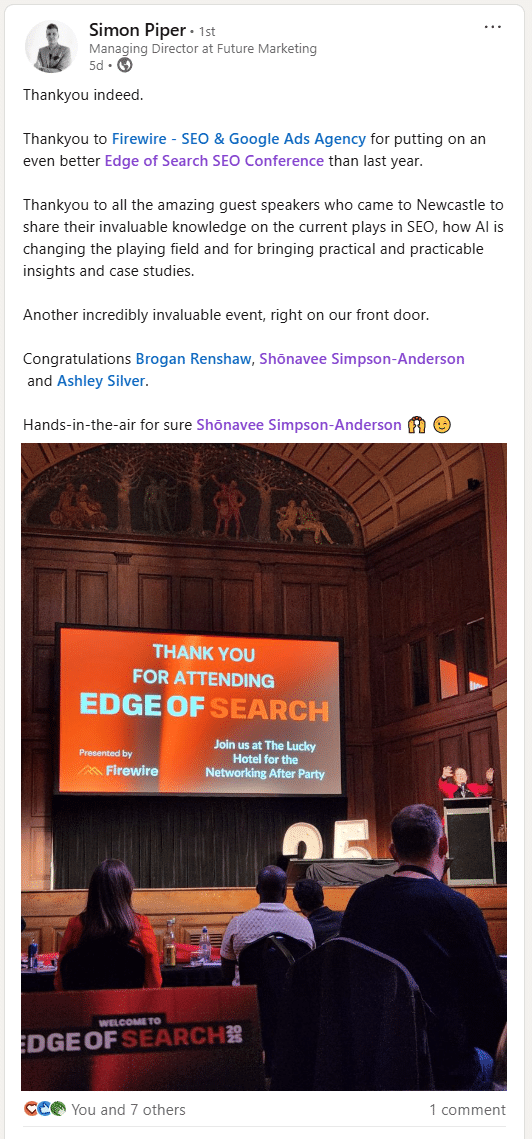 Attendee review