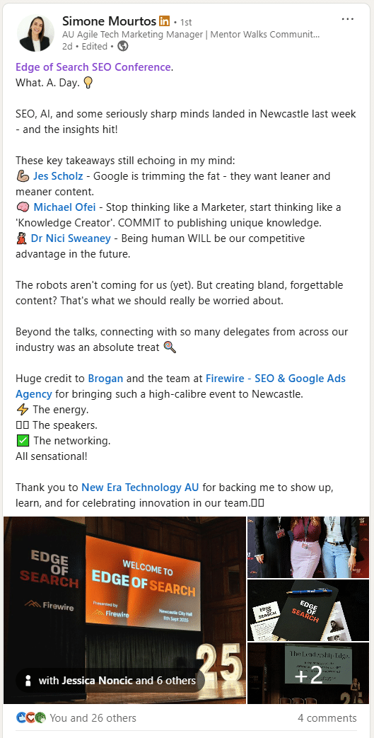 Attendee review