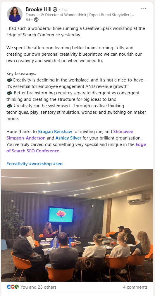 Attendee review